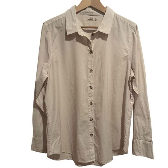 Faherty Malibu Poplin Button Down Shirt in Whisper Size XL - Picture 2 of 6